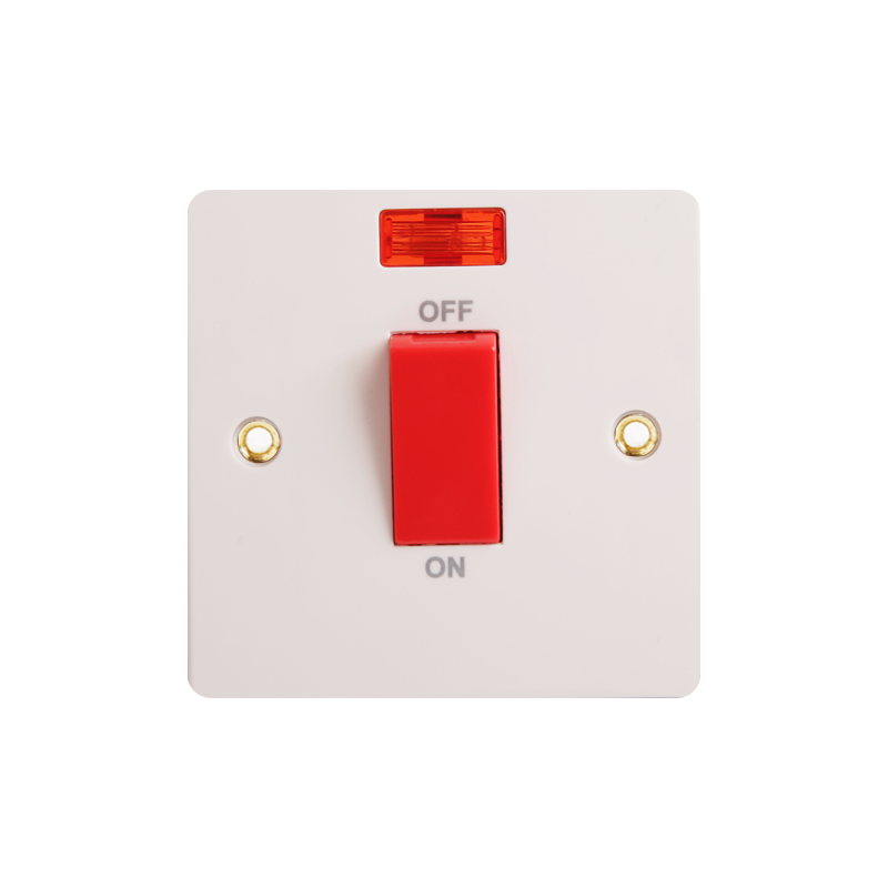 Bakelit 45A DP Switch med Neon HK6345WN