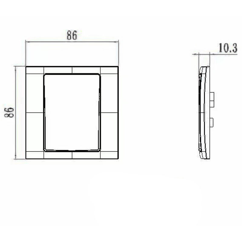 Plast 4 Gang 2-vejs Switch HK6142S