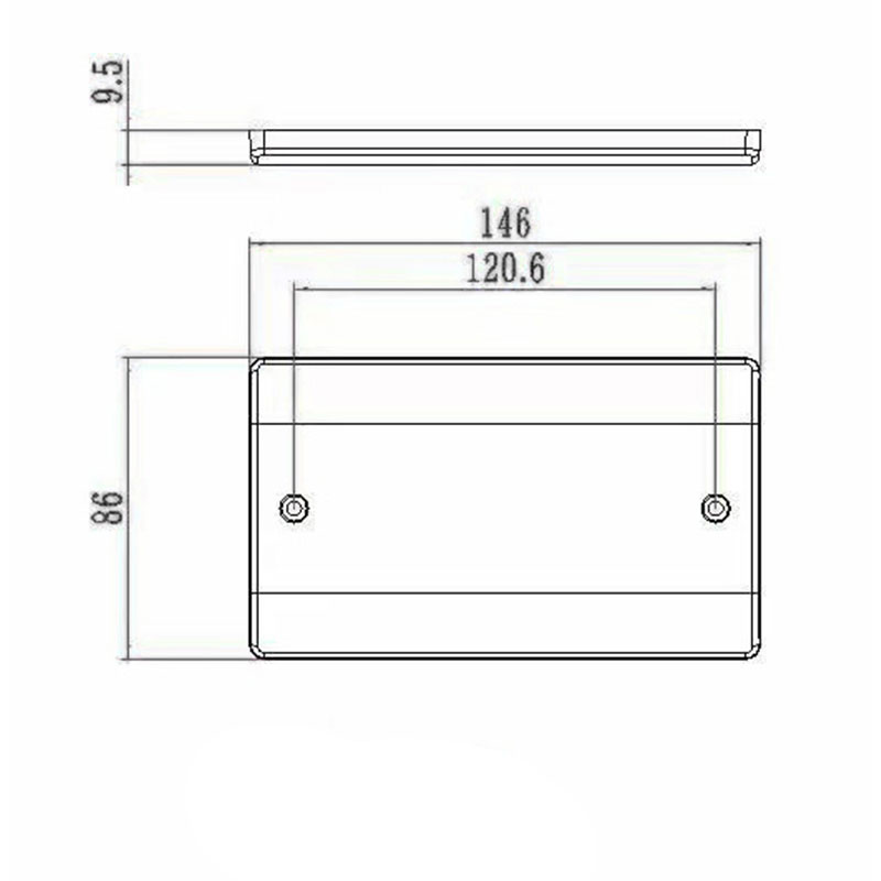 Bakelit 2 x 13A Switched Stikkontakt med Neon HK6213VN