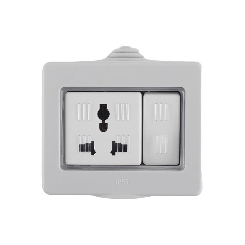 HK6116-WP 16A 1 Gang Multi-funktion Vandtæt Switched Socket